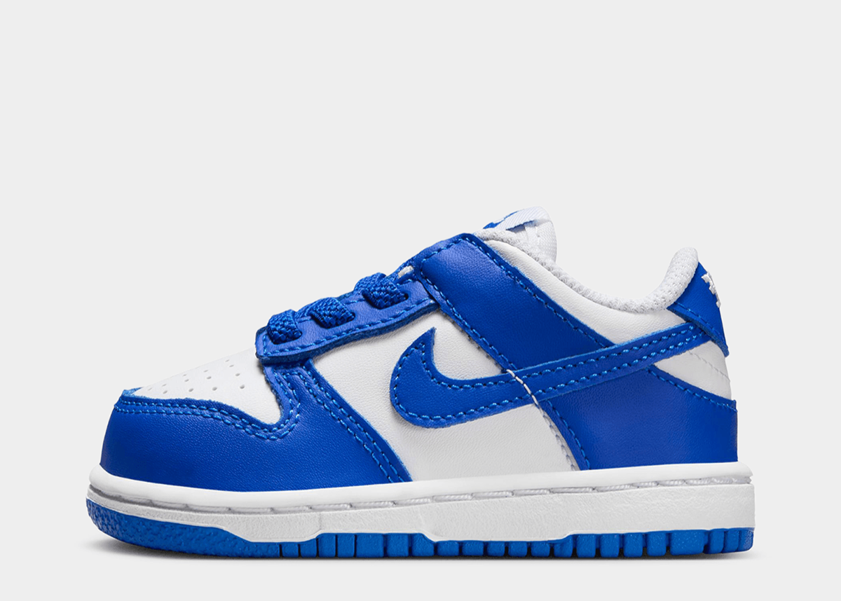 Nike Toddlers Dunk Low White/Royal Blue Sneaker